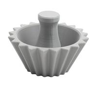 Wodsty Strumento di fissaggio a forma di filtro da caffè, materiale PETG trasparente con 20 nervature per filtri V60 e origami, vestibilità sicura per una migliore preparazione