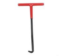 Wodsty Strumento Estrattore Molla di Scarico per Moto, Metallo Scarico Spring Puller Hook con Manico a T, Rosso/Nero