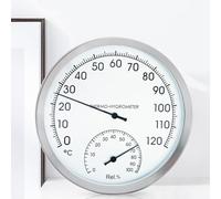 Wodsty Termometro e igrometro da forno per uso domestico e interno, resistente alle alte temperature, per cucina, bagno, sauna, con struttura in acciaio inox, intervallo da 0 a 120 °C, precisione ± 2