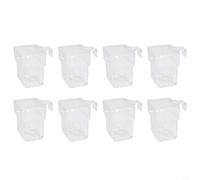 Wodsty Vasi per piante da acquario in plastica trasparente con gancio superiore da appendere in acquari, ideali per la coltivazione di piante acquatiche e aquascaping decorativo, promuovere il circo