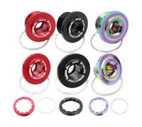 Wodsty Vite a manovella autoestendibile per rotore Aldhu 24/30 mm | Vite autoestraibile in alluminio, 24/30 mm, compatibile con ROTOR Aldhu bici da corsa, set pedivella incluso