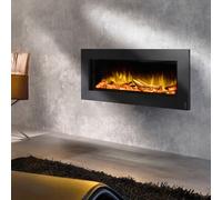 Wodtke feel the flame n. 1 camino elettrico classico, 025 100, feel the flame nero opaco [Radiatori > Caminetti Elettrici]
