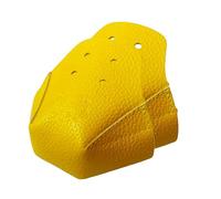 Woedpez 2Pcs Sostituibile Pattinaggio In Pelle Pattinaggio Protezione Della Punta Della Scarpa Per Il Ghiaccio Rollerblading Attrezzature di Formazione Pattinaggio In Pelle, Giallo, Taglia unica