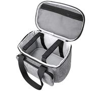 Woedpez Borsa organizer multi tasca per utensili artigianali con pressa a caldo per conservare tazze e macchina da viaggio, comoda borsa protettiva imbottita in schiuma EPE