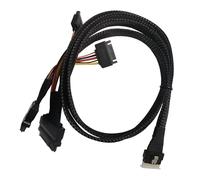Woedpez Cavo di interfaccia flessibile SFF8654(8i) A 2SFF-8639 SFF8654 A SFF8639 31 5 pollici Con alimentazione per data center