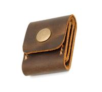 Woedpez Custodia in pelle PU per plettro per chitarra, organizer per plettro per chitarra, custodia per plettro per chitarra, Marrone