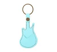 Woedpez Custodia per plettri per chitarra elettrica, a forma di portachiavi, adatta per uso domestico e palco, A