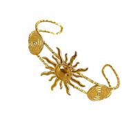 Woedpez Elegante Open Ended Beachy Stelle Marine Shell Sole In Acciaio Inox Braccialetto Regolabile Per L'usura Quotidiana Gioielli Da Polso Regolabile In Acciaio Inox, Misura unica, come descritto