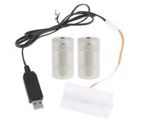 Woedpez LR20 D Battery Eliminators Trasformatore di corrente per 3xLR20 D A Batteria Prodotti Con Cavo 78"/39" Per Dispositivi Elettronici