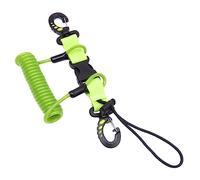 Woedpez Scubas Immersione Coiled Cordino Quick Release Clip Heavy Duty Antilost Subacquea Molla Coiled Cinghia Della Macchina Fotografica Per Immersione Luce
