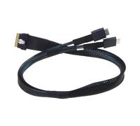 Woedpez SlimSAS SFF-8654 8X A Oculink SFF-8611 4ix2 Cavo standardizzato per una facile installazione Adatto per uso prolungato