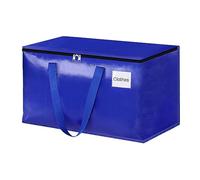 Woedpez Tasche in movimento extra grandi con forti cerniere e trasporto negoziare memorie ad alte prestazioni Toted Moving Boxes per risparmiare spazio, blu