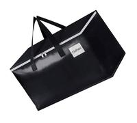Woedpez Tasche in movimento extra grandi con forti cerniere e trasporto negoziare memorie ad alte prestazioni Toted Moving Boxes per risparmiare spazio, Nero
