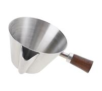 Woedpez Tazza filtro per caffè espresso portatile, Walnuthandle | Filtro da caffè portatile con indicazioni chiare sulle once Segni misurazione facili da leggere per i viaggi o