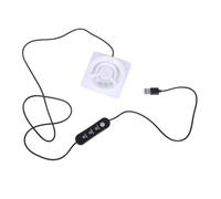 Woedpez USB Piccolo ventilatore di ventilazione Regolazione di funzionamento senza velocità per case di animali domestici, servizi igienici Ventilatore elettrico della costa di saldatura