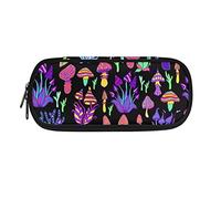 woerexker Astuccio colorato a forma di fungo per ragazze e donne, astuccio per penne resistente, con doppia cerniera e scomparti per penne, studenti Sta, Come nella foto, Taglia unica, Organizer per