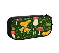woerexker Astuccio per matite con funghi sull'erba, per ragazze e ragazzi, grande astuccio porta matite per la scuola cancelleria organizzatore cosmetico Ba, Come nella foto, Taglia unica, Organizer