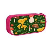 woerexker Astuccio per matite con funghi sull'erba, per ragazze e ragazzi, grande astuccio porta matite per la scuola cancelleria organizzatore cosmetico Ba, Come nella foto, Taglia unica, Organizer