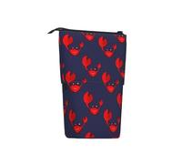 woerexker Astuccio telescopico con motivo granchio di animali, astuccio telescopico per matite, cosmetici, cancelleria da scrivania, organizer per forniture per ufficio, Come nella foto, Taglia unica,