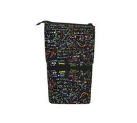 woerexker Astuccio telescopico per matite con formule matematiche scritte a mano, astuccio telescopico, per cosmetici, cancelleria da scrivania, organizer per forniture per ufficio, Come nella foto,