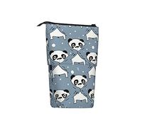 woerexker Astuccio telescopico per matite con motivo panda in piedi, astuccio telescopico per cosmetici, cancelleria da scrivania, organizer per forniture per ufficio, Come nella foto, Taglia unica,
