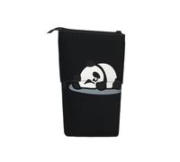 woerexker Grazioso astuccio telescopico con panda in piedi, astuccio per matite e cosmetici, cancelleria da scrivania, organizer per forniture per ufficio, Come nella foto, Taglia unica, Organizer per