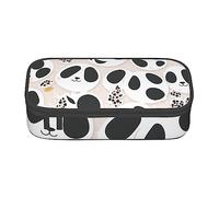 woerexker Pandas - Astuccio per matite con motivo stampato, grande capacità, astuccio per penne portatile, con cerniera, Motivo stampato con panda, Taglia unica, Organizer per borse
