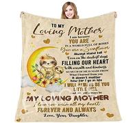 woerexker Regalo per mamma da figlia, figlio, mamma, regalo di compleanno, super morbida e accogliente, coperta in flanella per compleanno, Natale, Halloween, laurea, festa della mamma