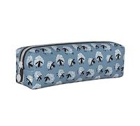 woerexker Simpatico astuccio con stampa di pecore animali, con cerniera, in pelle, per penne, matite, organizer per cosmetici e trucchi, Come nella foto, Taglia unica, Organizer per borse
