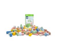 Woet® Blocchi ABC Giocattolo in Legno per Bambini Piccoli - Blocchi con Lettere e Numeri - Gioco di Apprendimento Precoce - Gioco Educativo - A Partire da 1 Anni