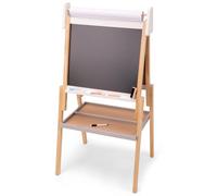 Woet® Cavalletto Giocattolo Blu e Rosso in Legno per Bambini - Lavagna Artistica Doppia Tutto in Uno - Disegno e Gioco Creativo - A Partire da 3 Anni