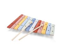Woet® Chitarra Giocattolo Naturale in Legno per Bambini - 6 Corde in Nylon con Tracolla e Corda di Ricambio - Con Libretto delle Canzoni - Gioco Musicale Educativo - A Partire da 3 Anni