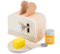 New Classic Toys Toaster-Set-White, Colore, Tostapane-Bianco, 10706