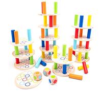 Woet® Tris Giocattolo in Legno per Bambini - Gioco Classico di Strategia - Gioco da Viaggio e Famiglia - A Partire da 3 Anni