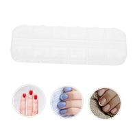 WOFASHPURET 1 Scatola per Nail Art Bianche Semicircolari Flatback Scomparti per Decorazioni Unghie in Plastica per Manicure Accessori Nail Art per Eventi e