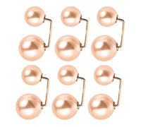WOFASHPURET 1 Set Fibbia Per Fissaggio Della Gonna Da Spilla Per Vestiti Bottoni Spilla Decorativo Spille Da Balia Per Indumenti Spilla Di Perle Artificiali Lega Golden 6 Pezzi