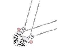 WOFASHPURET 1paio Collana Cuore Creativa Per Madre Ciondolo Lettera Per Festa Della Mamma Design Elegante Per Gioielli Unici Per Figlia Accessorio Alla Moda Materiale Resistente e Duraturo