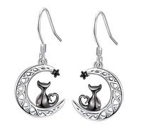 WOFASHPURET 1paio Orecchini Pendenti Forma Di Gatto Con Design Chic Per Donne e Ragazze Perfetti Per Compleanni e Occasioni Speciali Per Amanti Dei Gatti