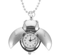 WOFASHPURET 1pezzi Beetle Designed Pocket Watch Zinc Alloy Delicate and Unique Pocket Watch Pendant Vintage Style Meccanico Per Occasione