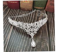 WOFASHPURET 1pezzi Sposa in Pietre Preziose e Pendente Bianco Accessori Per Fronte Matrimonio Gioielli Per Acconciature Speciali