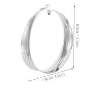 WOFASHPURET 2 paia Orecchini Geometrici in Metallo Leggero Design Hollow per Ragazze e per Ufficio e Feste