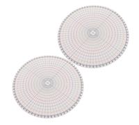 WOFASHPURET 2 Pezzi Strumento di Modellazione Ceramica per Artisti, | Plastica Protettiva, Divisione Circolare Uniforme, per Lezioni di Ceramica e Lavorazione Dell’argilla
