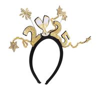 WOFASHPURET 2025numero Fascia Per Capelli Di Capodanno Numeri Copricapo Per Feste Di Capodanno Accessori Per Capelli Per Adulti Oggetto Fotografico Per Selfie e Gruppo