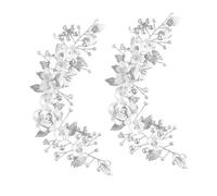 WOFASHPURET 2pezzi Fascia Per Sposa Accessori Per Per Leggera e Confortevole Realizzata in Argilla Polimerica e Materiali Metallici