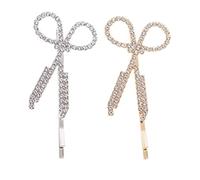 WOFASHPURET 2pezzi Forcine Per Di Forbici Fermagli Lucidi Accessori Per Adatti Feste Matrimoni Quotidiano Realizzate in Materiale Di Resistenti e Pratiche Per Vari Acconciature e Scenari