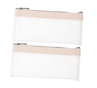 WOFASHPURET 2pezzi Sacchetti Trasparenti Con Zip Buste Porta Soldi e Monete Capienti Per Organizzazione Quotidiana Materiale Chiaro Per Visibilità Immediata Per Banca e Ufficio