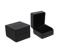 WOFASHPURET 2pezzi Scatola per Orologi e Gioielli Portagioie Multifunzione in Materiale Pu senza Lanugine Comodo Portagioie Portatile Scatola per Gioielli Design Elegante per Conservare