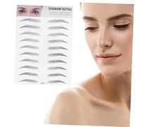 WOFASHPURET 2pezzi Sopracciglia Adesive Peli Artificiali per Uomo e Donna Facile da Usare Crea Sopracciglia Folte e Realistiche Tipo Colore Nero