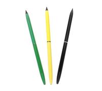 WOFASHPURET 3 Pezzi Eterna Affilatura Verde Nero Giallo Riutilizzabili per Studenti e Scrittura e Design Creativo