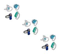 WOFASHPURET 3 Set Squillo Umore Le Donne Suonano Anello Dito Di Moda Delicato Anello Al Dito Anello Da Donna Unico Gioielli Da Donna Chic Anulare Della Temperatura Lega 4 Pezzi * 3